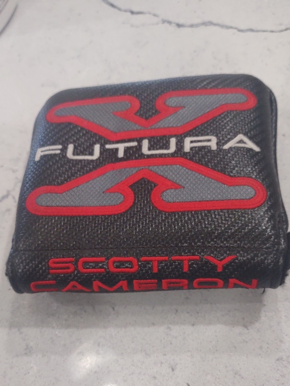 Titleist Futura Scotty Cameron Black/Red/Grey Padded Golf Club/Putter Cover EUC